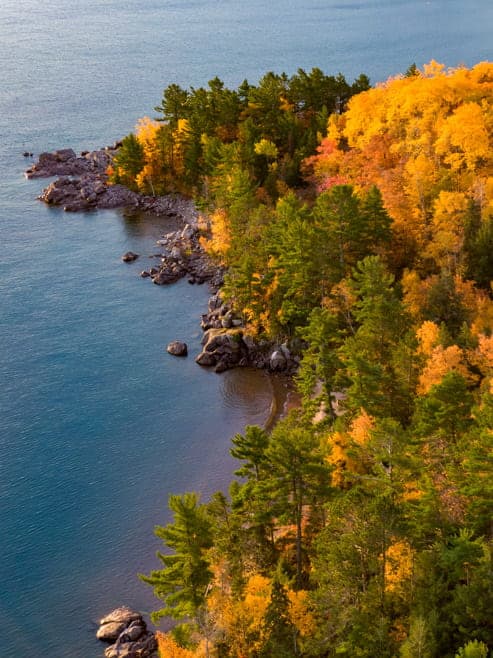 Marquette Michigan Fall Colors at Wetmore Landing