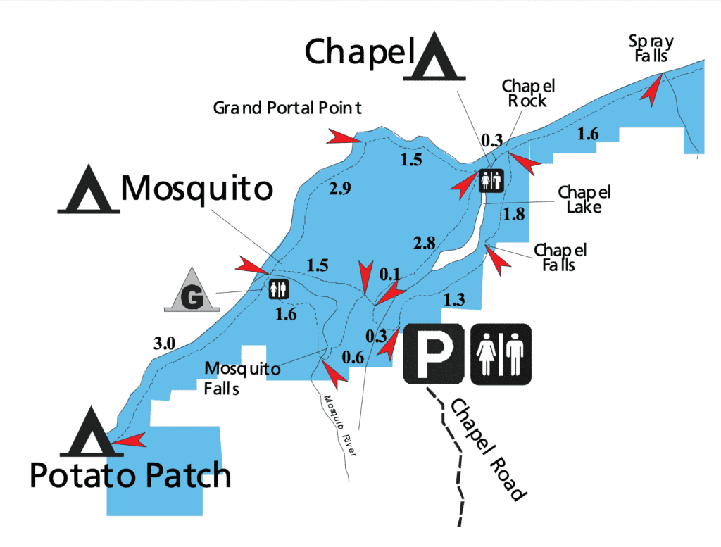 Chapel Loop Trail Map