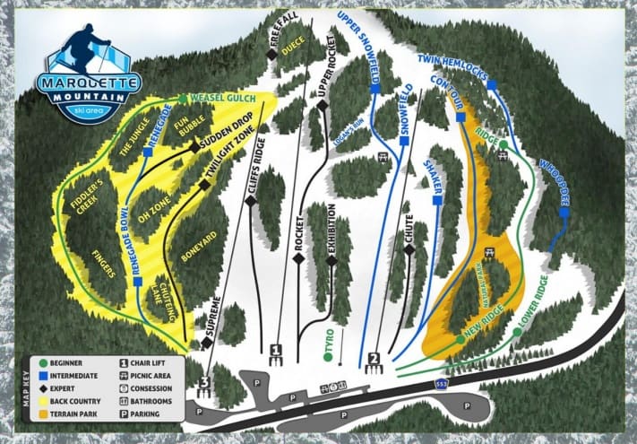marquette mountain trail map