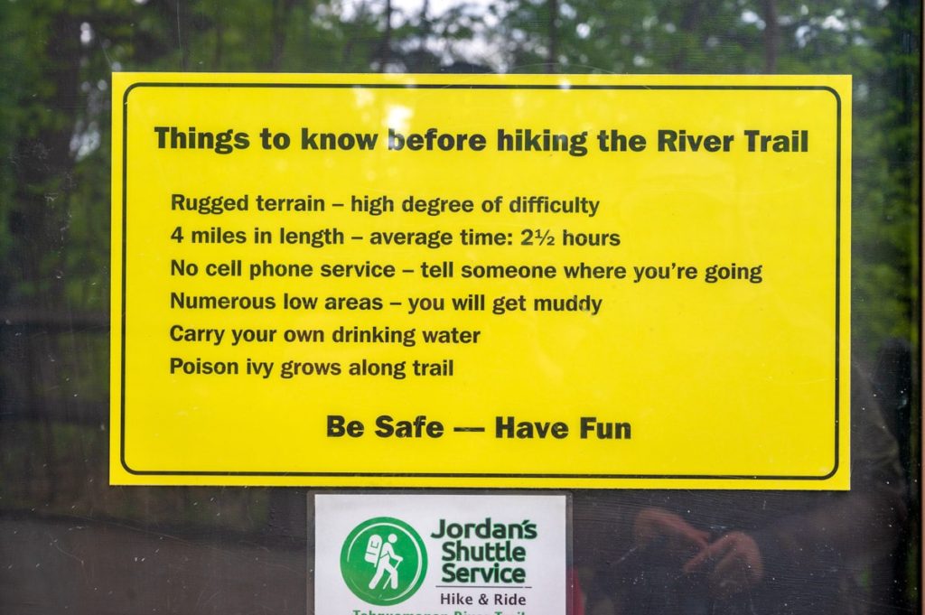 Tahquamenon Falls River Trail Information Sign