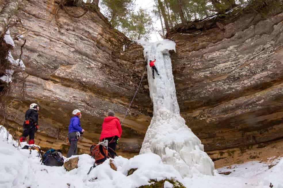 Ice Climbing Michigan