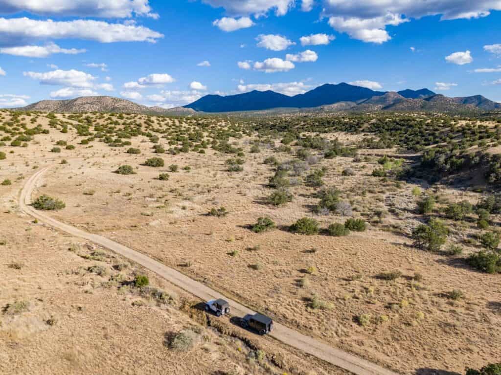 parcel of vacant land santa fe drone photography