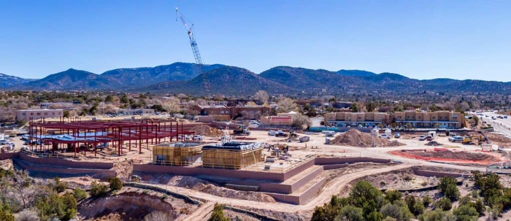 santa fe drone construction photography